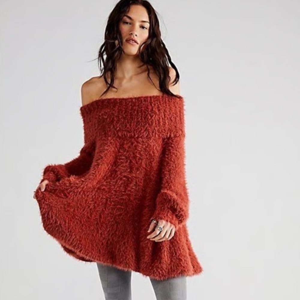 NWT Free People Mallow Mini Dress in Garnet